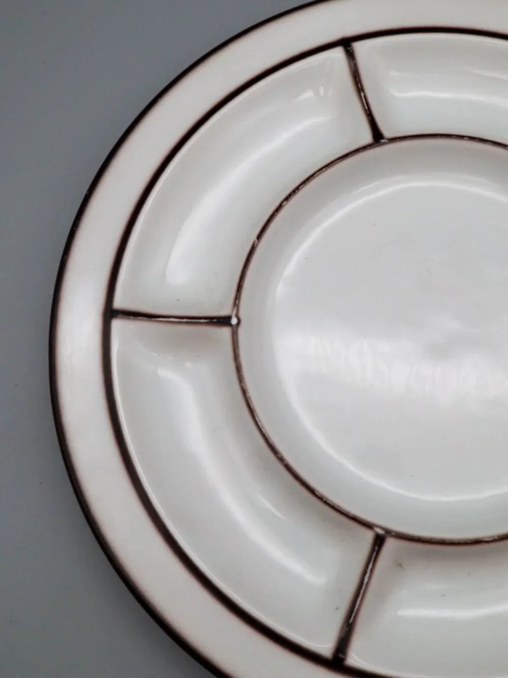 Thomas Scandic Shadow Ceramic Stoneware Fondue Plate Hertha Bengtson Rosenthal